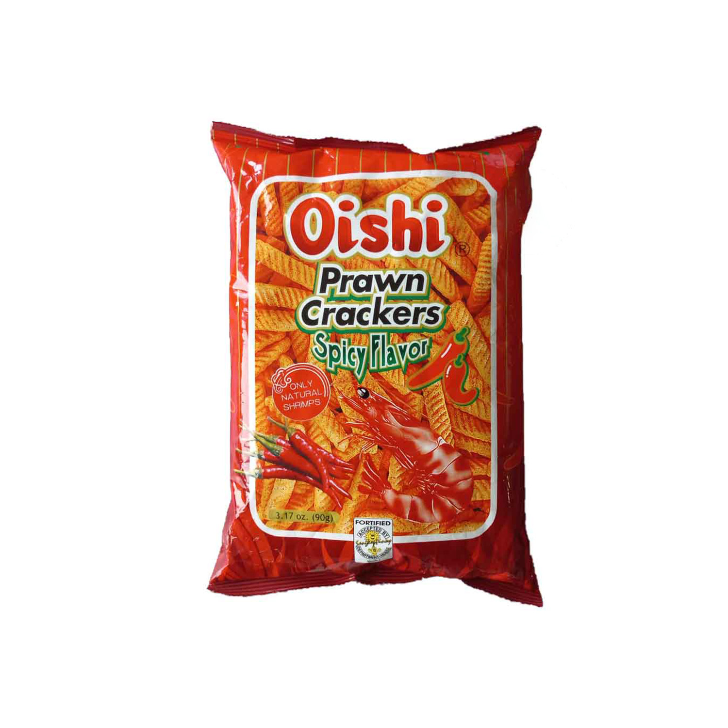 Oishi Prawn Crackers Spicy Flavor 90 gram - Topgrocer.com